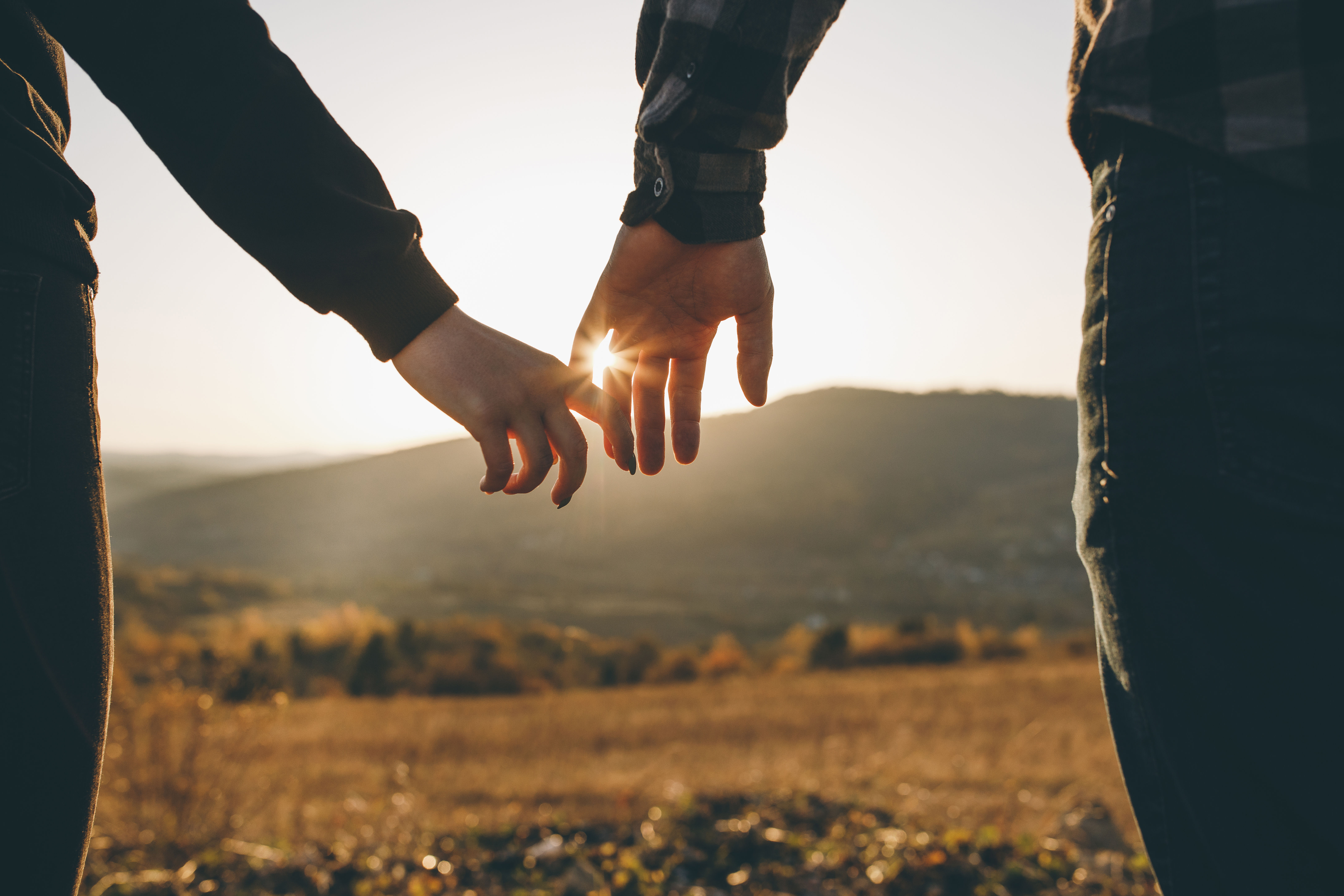 terapia de parejas pareja dándose la mano